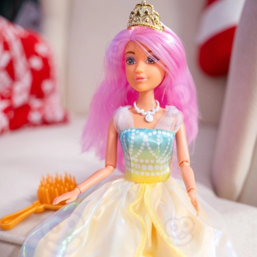 Longs cheveux roses pour des coiffures créatives