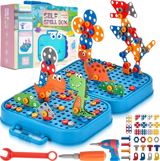 Puzzle de construction à visser Dino – 298 pièces