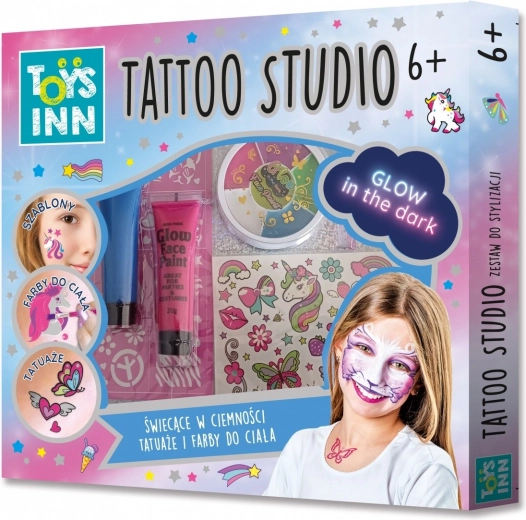 Kit Tattoo Studio tatouage et couleurs pour le visage