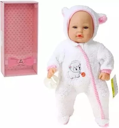 Poupée bébé en combinaison 40 cm