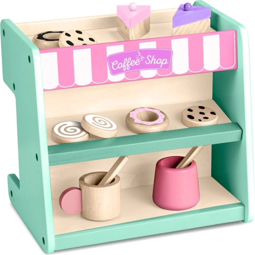 Pâtisserie avec gourmandises exposées