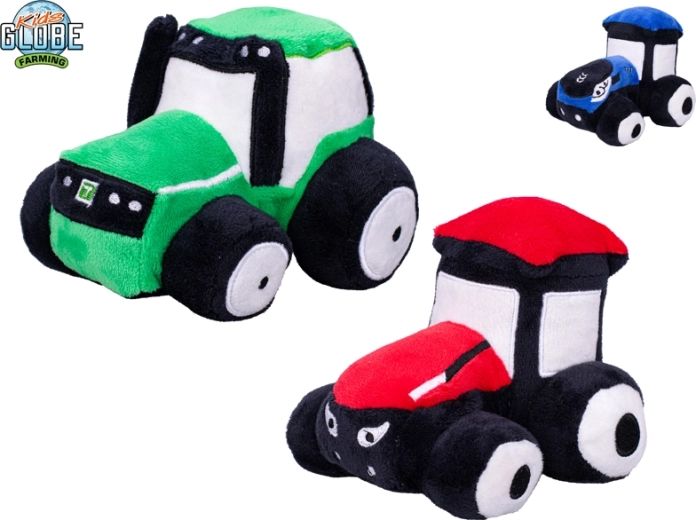 Tracteur en peluche Kids Globe Farming 13 cm