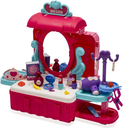 Coiffeuse avec accessoires pour un jeu réaliste