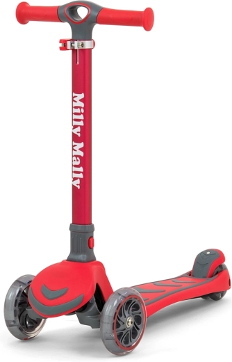 Trottinette enfant à trois roues Milly Mally Boogie rouge