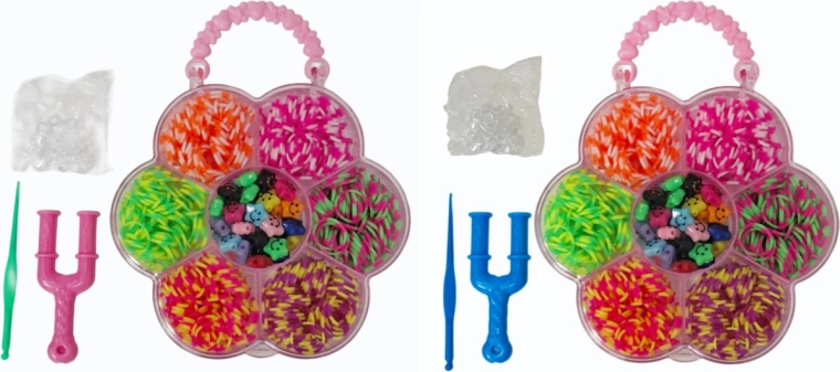 Kit créatif d’élastiques pour fabriquer des bijoux