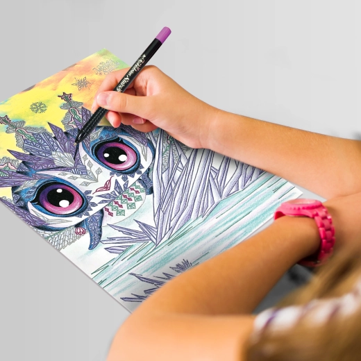 Illustrations détaillées, agréables à colorier