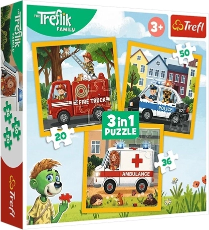 Puzzle pour enfants 3 en 1 Sourires joyeux