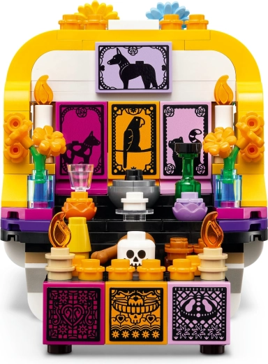 Détails colorés de Día de los Muertos