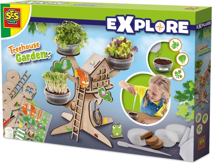 Cabane dans l’arbre – kit de culture d’herbes et de micro-pousses pour enfants