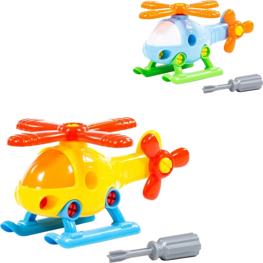 Hélicoptère démontable pour enfants avec tournevis - 1 pièce