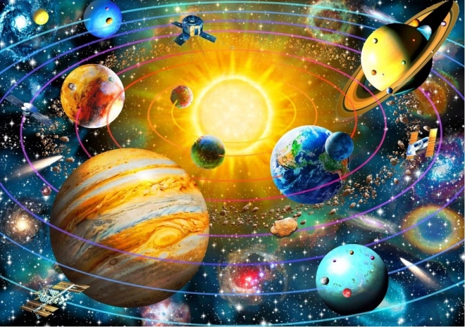 Puzzle système solaire 1000 pièces BLUEBIRD