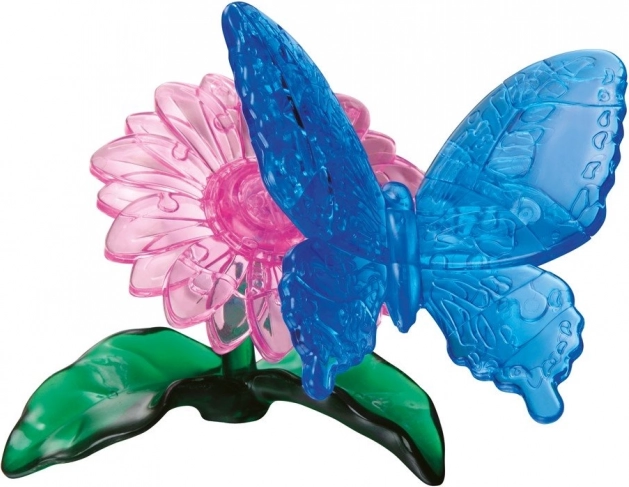 Puzzle cristal 3D papillon