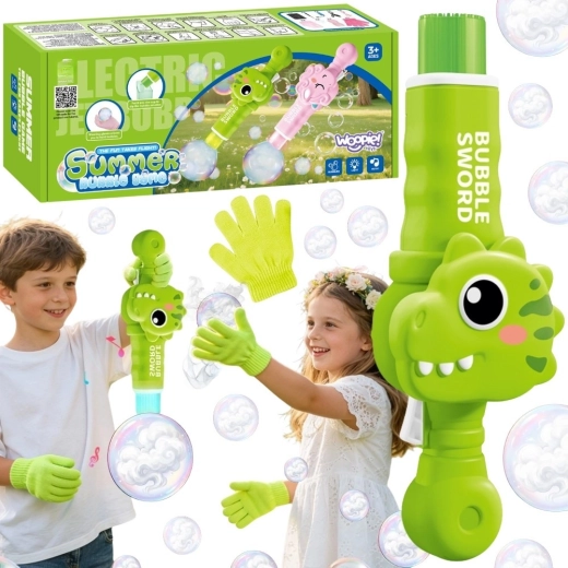 Dinosaurus WOOPIE – pistolet à bulles fumées, rechargeable