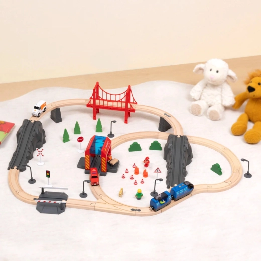 Circuit en bois modulable