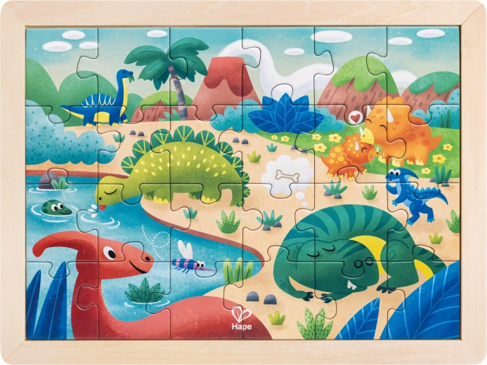 Puzzle dinosaures à colorier