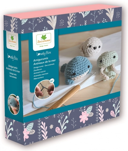 Lovely Box animaux marins au crochet amigurumi