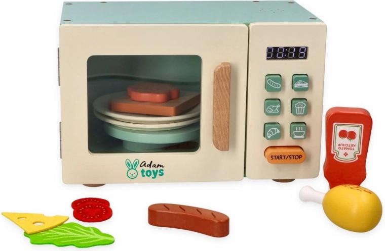 Four à micro-ondes interactif en bois Adam Toys