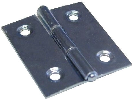 Charnière articulée 40 × 40 mm galvanisée, lot de 20 pièces