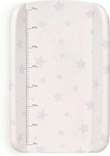 Matelas à langer rigide Ecotoys avec bords surélevés 85 × 50 cm étoiles