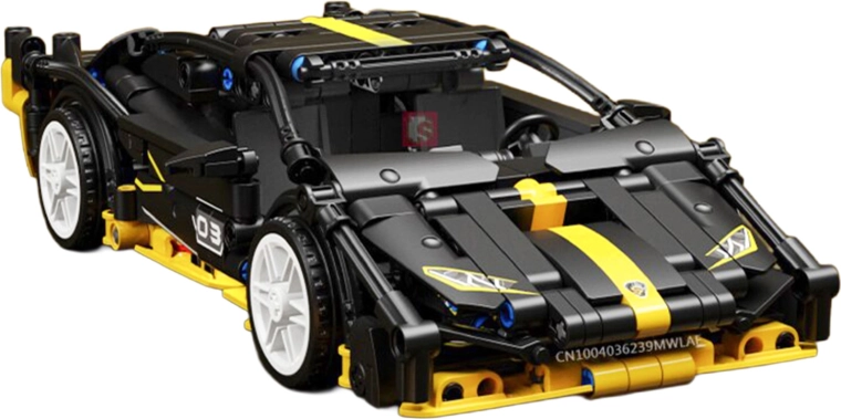 Set de construction d’une voiture de sport noire, 589 pièces