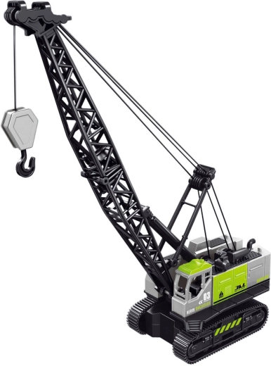 Grue de chantier à chenilles 20 cm, plastique gris - 1 pièce