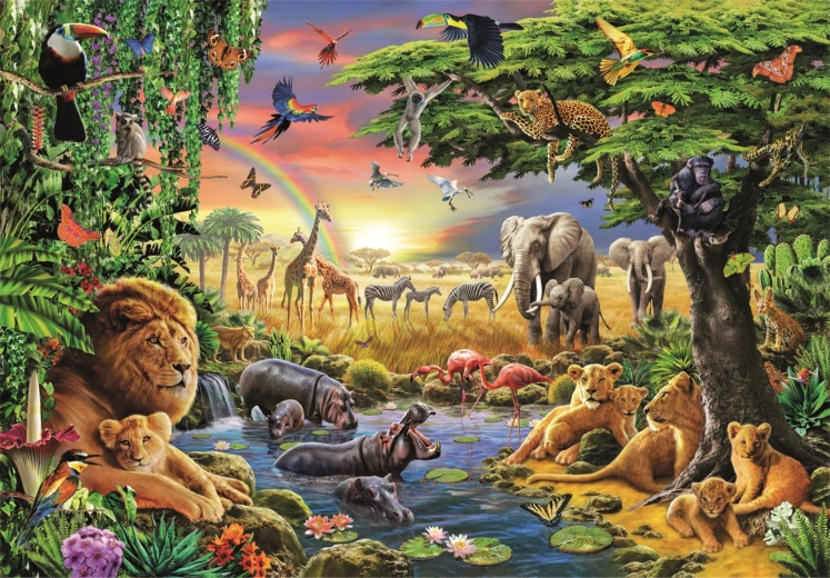 Puzzle Rencontre africaine 2000 pièces