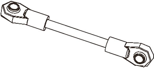 Tringlerie de servo BL8 - 1 pièce