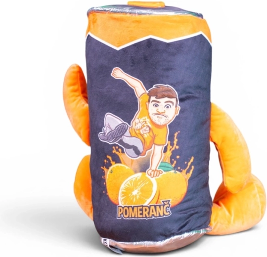Peluche Tary boisson orange 40 cm