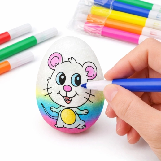 Motif préimprimé pour faciliter le coloriage
