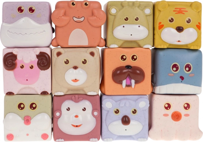 Cubes sensoriels avec animaux pour enfants 12 pcs