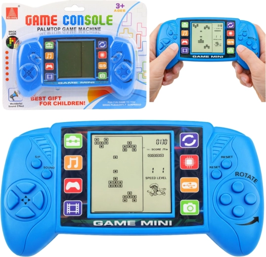 Jeu électronique portable Tetris avec écran LCD – bleu