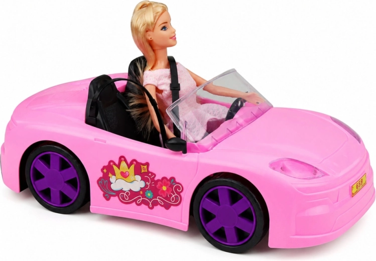 Cabriolet rose pour petites conductrices