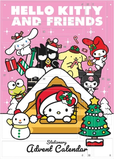 Hello Kitty et ses amis calendrier de l’Avent de papeterie