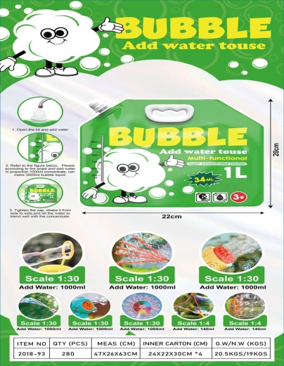 Concentré pour bulles 34 ml (pour 1 l de solution)