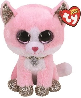 Chat rose Fiona peluche 24 cm