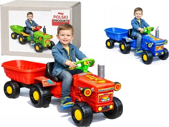 Grand tracteur avec remorque