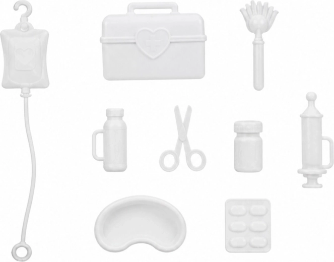 Nombreux accessoires pour un rôle de médecin réaliste