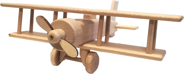 Biplan en bois – grand avion