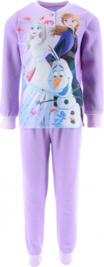 Pyjama polaire pour enfants Disney Frozen en boîte cadeau, violet foncé