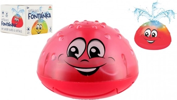 Fontaine d’eau lumineuse pour le bain à piles – Rouge