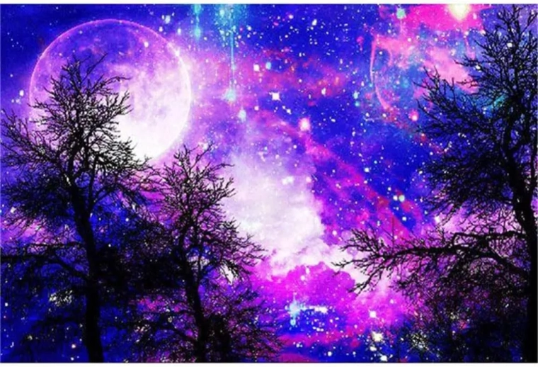 NORIMPEX Peinture par numéros Ciel violet 40 × 50 cm