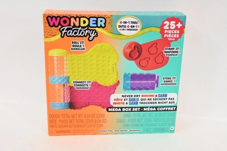 MGA Wonder Factory pâte à modeler Never Dry et sable cinétique – set