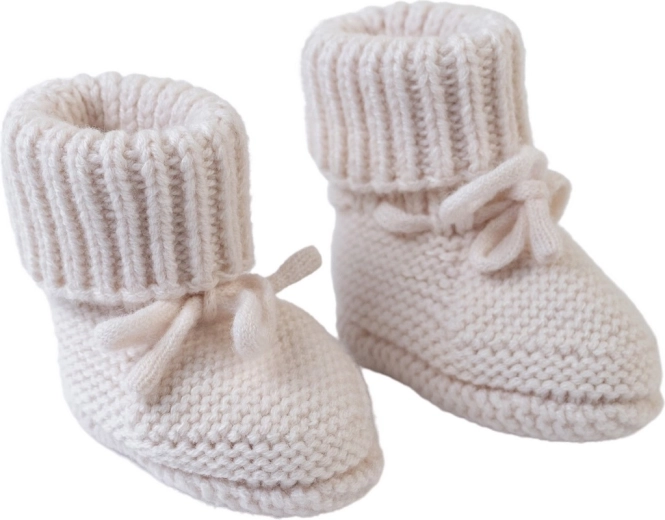 Chaussons en mérinos Lodger birch 0–6 mois - 1 pièce