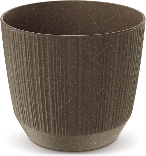 Pot de fleurs Ryfo Eco Wood 12,6 cm – café
