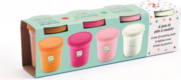 Pâte à modeler colorée DJECO - couleurs pastel
