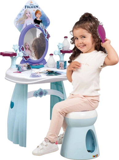 Miroir ovale sécurisé et tabouret confortable