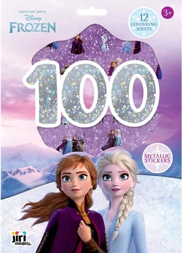 Disney La Reine des Neiges – set d’autocollants métalliques et de coloriages (100+ pièces)