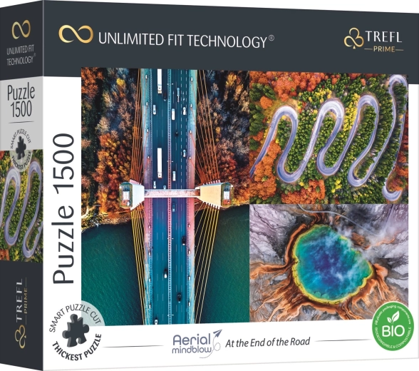 Puzzle Trefl UFT Aerial Mindblow : Au bout de la route 1500 pièces