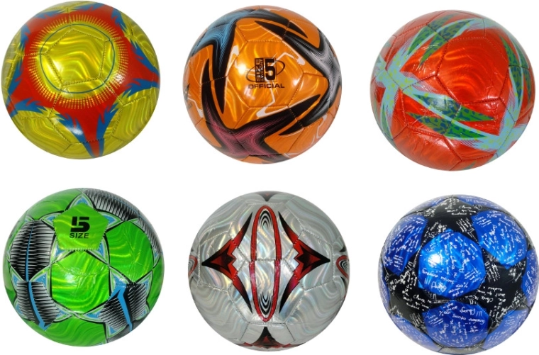 Ballon de football coloré - 1 pièce