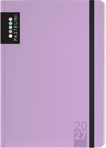 Agenda hebdomadaire A6 Pastelini violet 2027